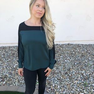 Sheer Green blouse for work